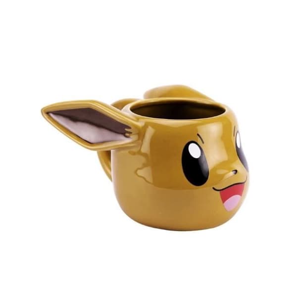 Mugg - Pokémon - Evoli 3D - Vit - 443 mL - Porslin/Keramik/Granit