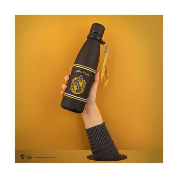 Metallflaska - CINEREPLICAS - Harry Potter - Hufflepuff - Vit - Metall - Vuxen