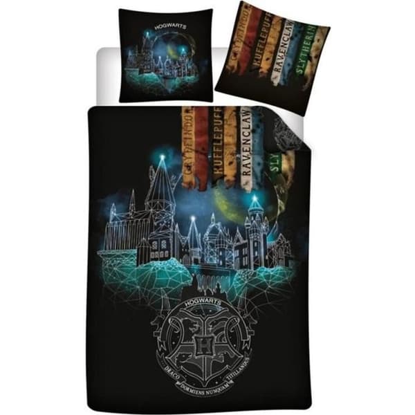 HARRY POTTER - Hogwarts - Sängset 140x200cm - '100% mikrofiber'