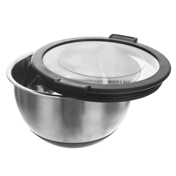 KÖKSSKÅL AV STÅL MED LOCK FÖR SALLAD 1,65L