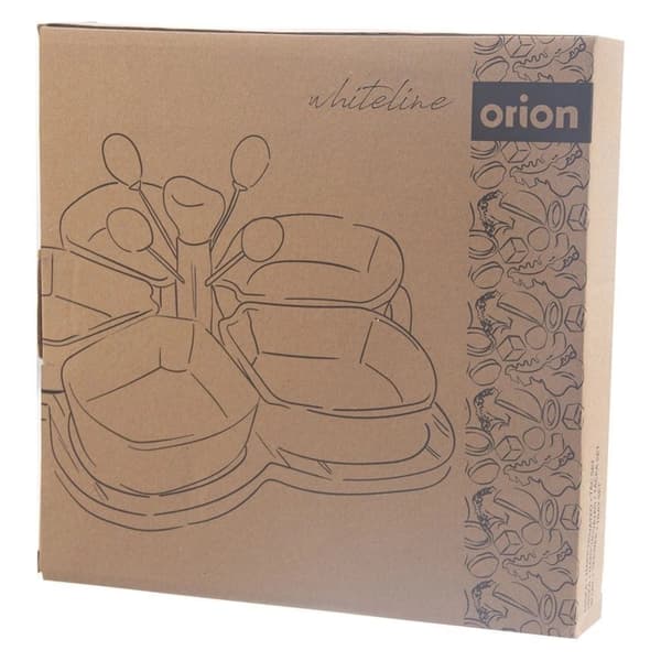 Vita snackskålar i porslin WHITELINE 28,5 cm 10 st.