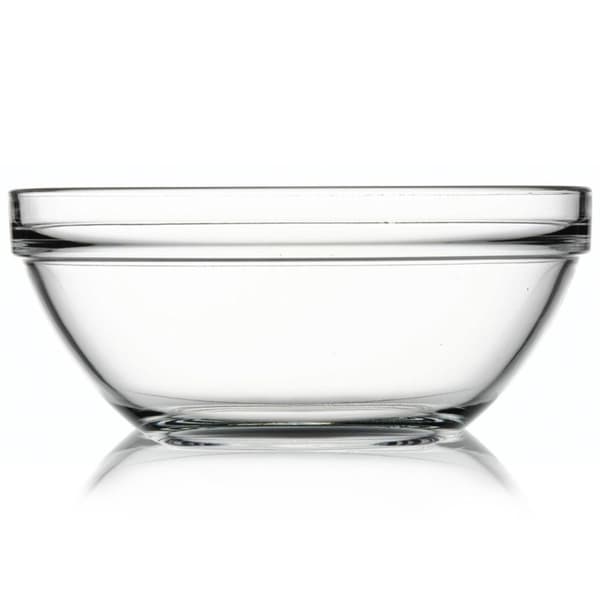 Skål, salatserveringsskål, glas, 26 cm