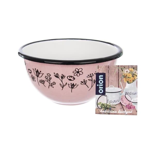 LOUKA pink emalje skål 12 cm 0,5 l