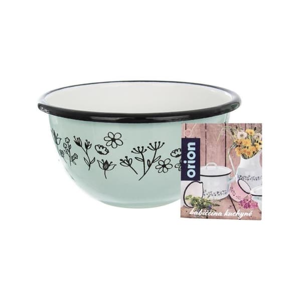 Grön emaljskål LOUKA 12 cm 0,5 l