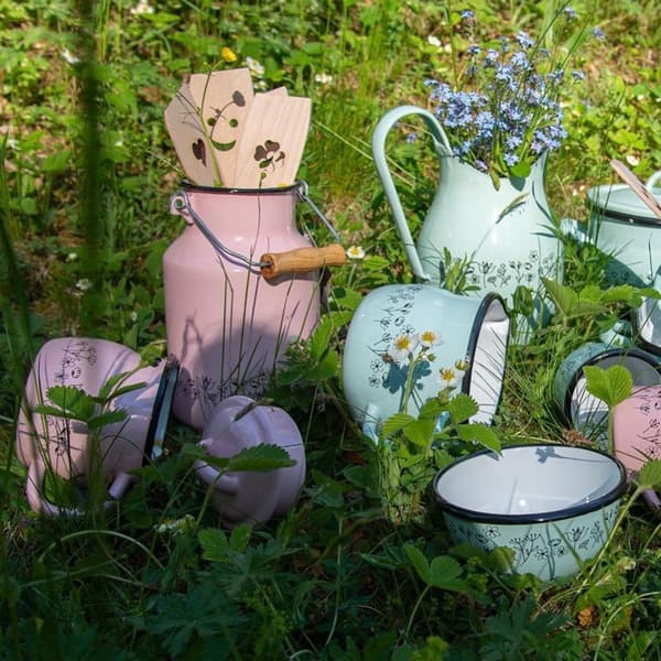 Grön emaljskål LOUKA 12 cm 0,5 l