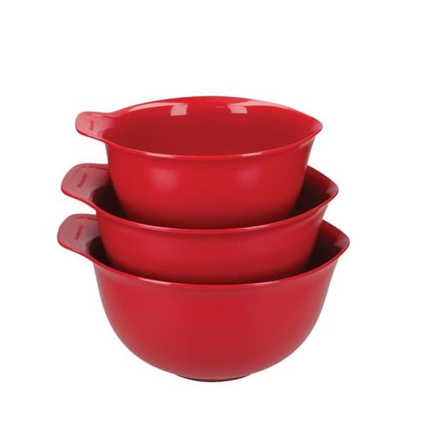 Bols mélangeurs - KITCHEN AID - Kit med 3 - Plast - Röd - För vuxna
