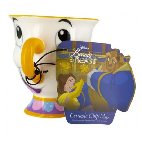 Mugg - Disney - Zip - Skönheten och odjuret - 320 ml - Vit