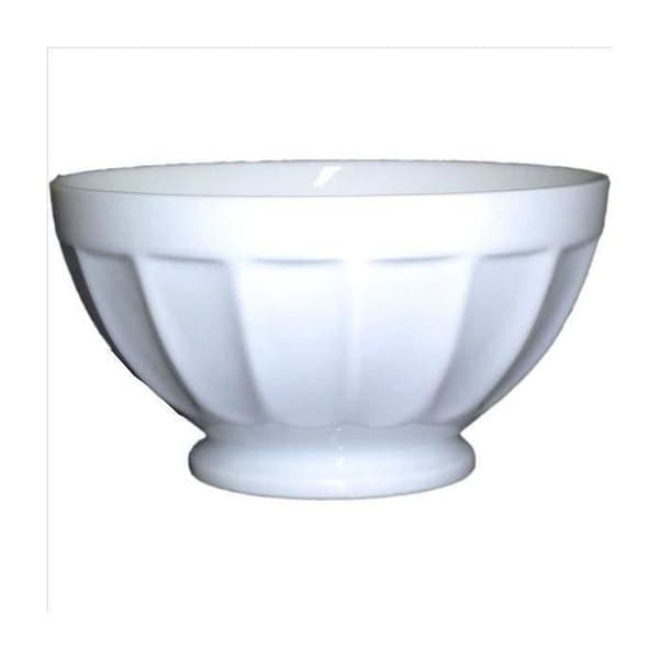 GIRARD - Skål med räfflor - 13 cm - vit