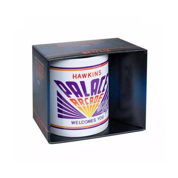 Mugg - STRANGER THINGS - Palace Arcade - 315 ml - Lila - Porslin/Keramik/Granit