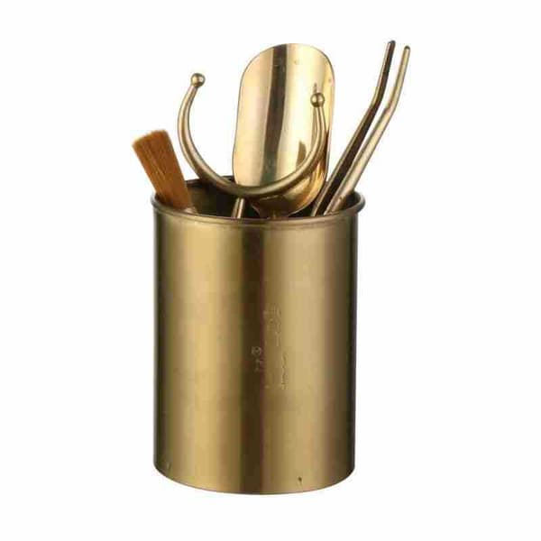 INF Bestikholder - Stilfuld & Praktisk 10cm Bestikarrangør Guld