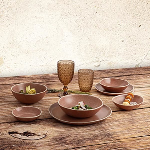 Bidasoa Gio Brun keramisk skål 12 x 3 cm (12 enheter)
