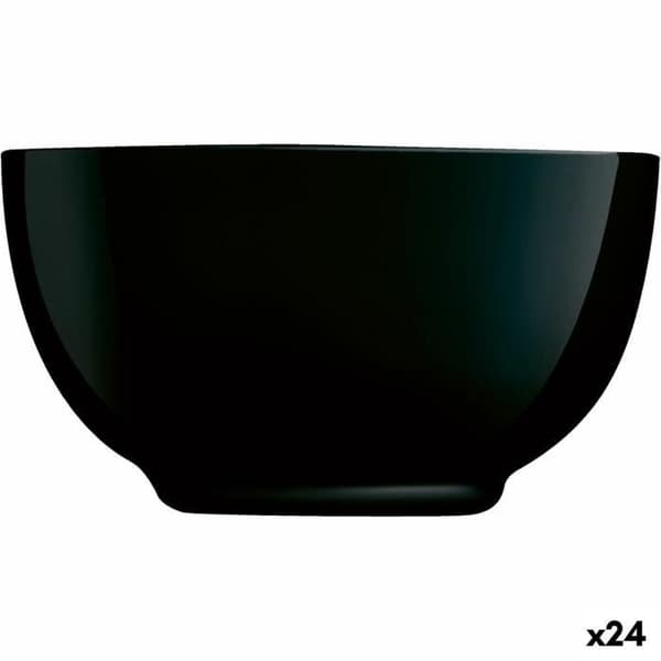 Luminarc Diwali svart glasskål härdat glas (14,5 cm) (24 enheter)