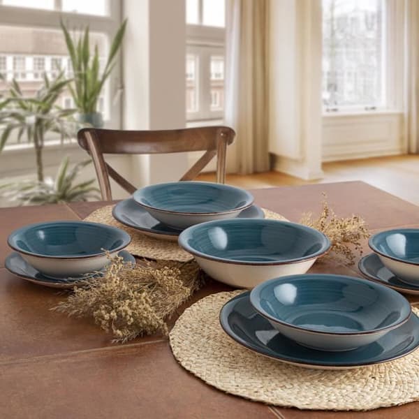 Quid Vita Sapphire Blue Keramikskål (18 cm) (Pack 6x)
