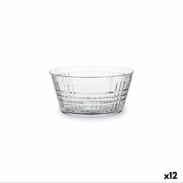 Quid Viba Transparent plastskål Ø 18 cm 12 enheter (Pack 12x)
