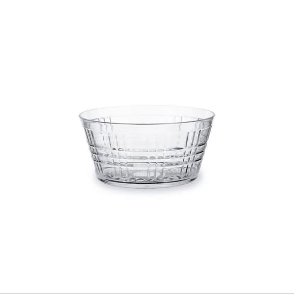 Quid Viba Transparent plastskål Ø 18 cm 12 enheter (Pack 12x)