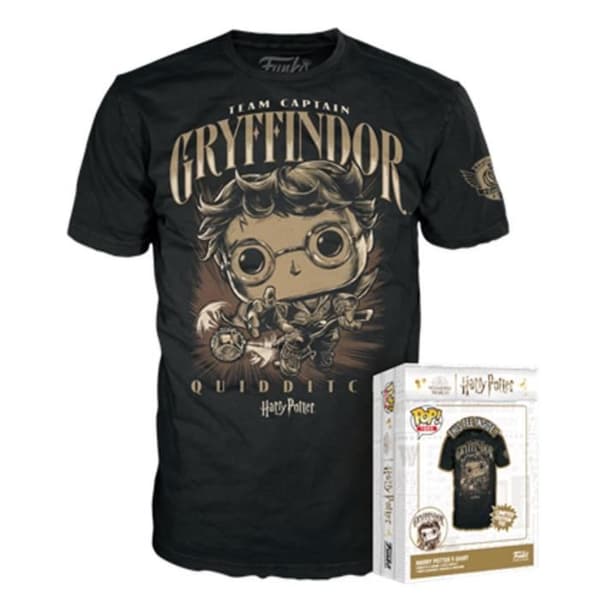 HARRY POTTER - Harry "Quidditch" - T-shirt POP (L)