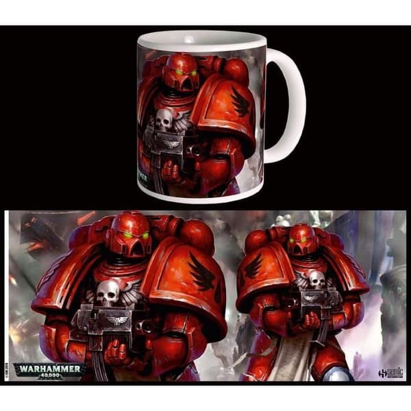Mugg - SEMIC - Blood Angels Space Marines - Röd - Porslin - Tål diskmaskin