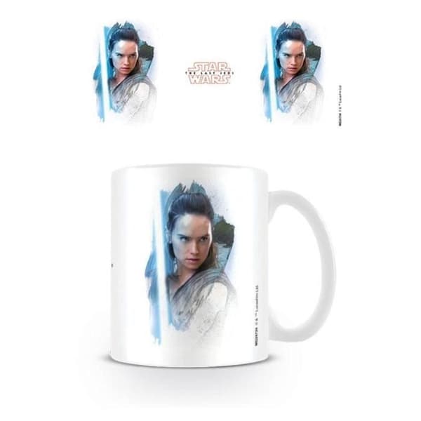 Mugg Star Wars De sista Jedi - Rey ritad