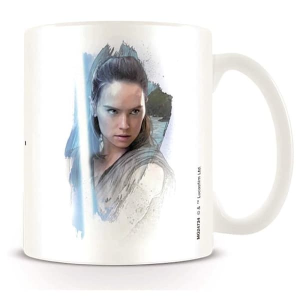 Mugg Star Wars De sista Jedi - Rey ritad