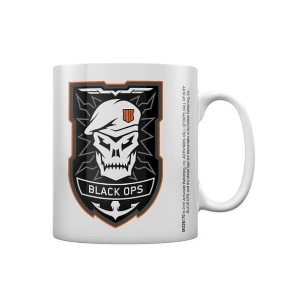 Call of Duty Tasse Black Ops 4 Logotyp vit