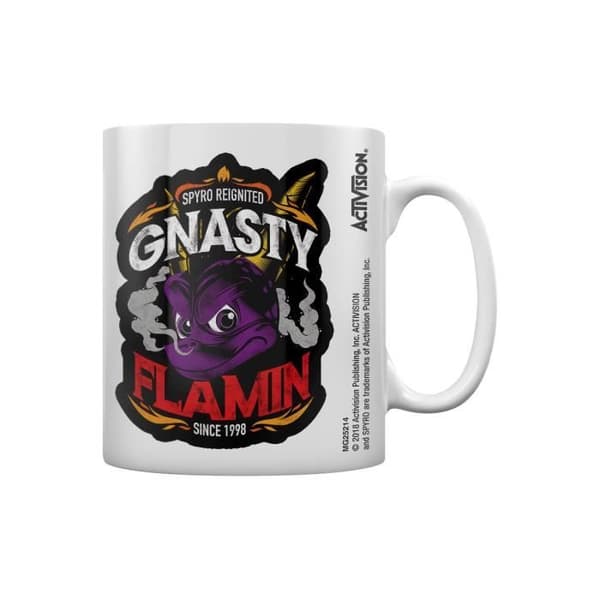 Spyro draken Tasse Gnasty Flamin vit