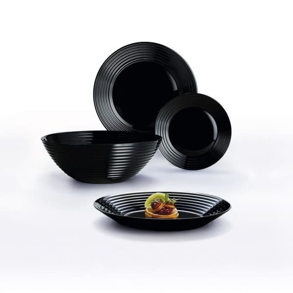 Skål - Luminarc - Harena - Svart - Glas - 16 cm - 24 enheter