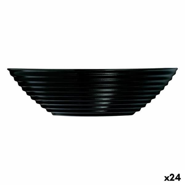 Skål - Luminarc - Harena - Svart - Glas - 16 cm - 24 enheter