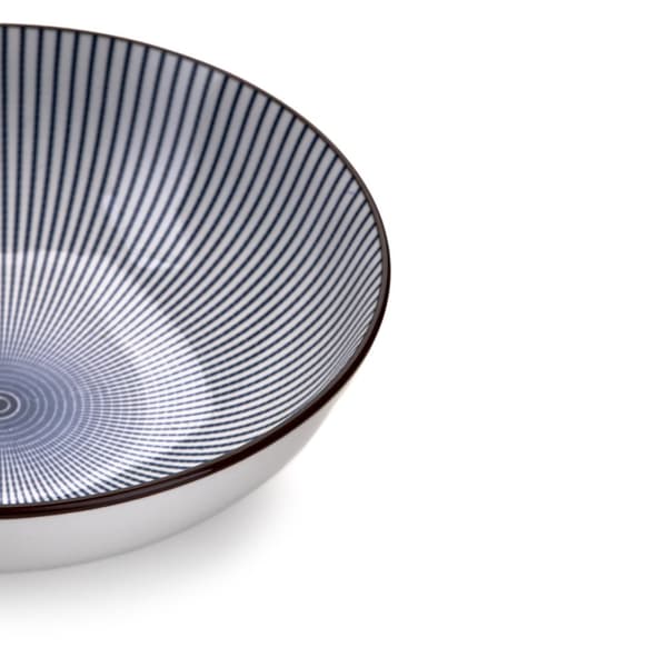 Skål | NAVIA | marinblå med brun kant | 21 cm | 895505