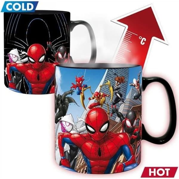 MARVEL - Multiversum Spider-Man - Termoreaktiv mugg 460ml