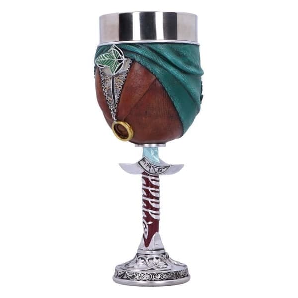 Kopp - Sagan om ringen - Frodo - 19,5 cm - Handmålad harts - Avtagbar kopp i rostfritt stål