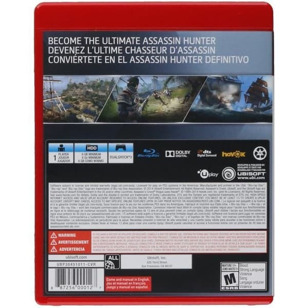 Assassin's Creed Rogue Återställning Sku