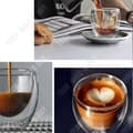 Miniatyrbild 4 av 4: TD® Set med 8 glas kaffe/espresso/espressokopp -80ml , dubbelvägg kaffeservis/koppar, original espressokopp.