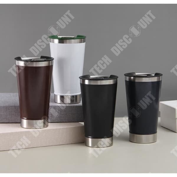 TD® kaffemugg dubbellagers värmekonservering och kylförvaring Bilkopp i rostfritt stål för bilport