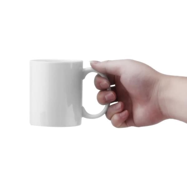 Fuck Mug 3D-mugg Rolig Creative Finger Surprise Medaljong längst ner på keramisk mugg Handtag 9x8,8 cm vit
