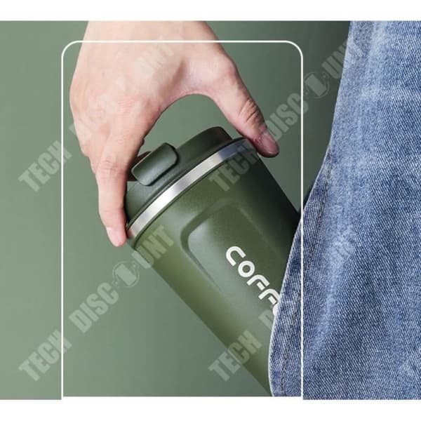 TD® Kaffekopp vattenkopp 304 kaffekopp i rostfritt stål vakuum kontorsmugg utomhus fritid armé bil mugg t