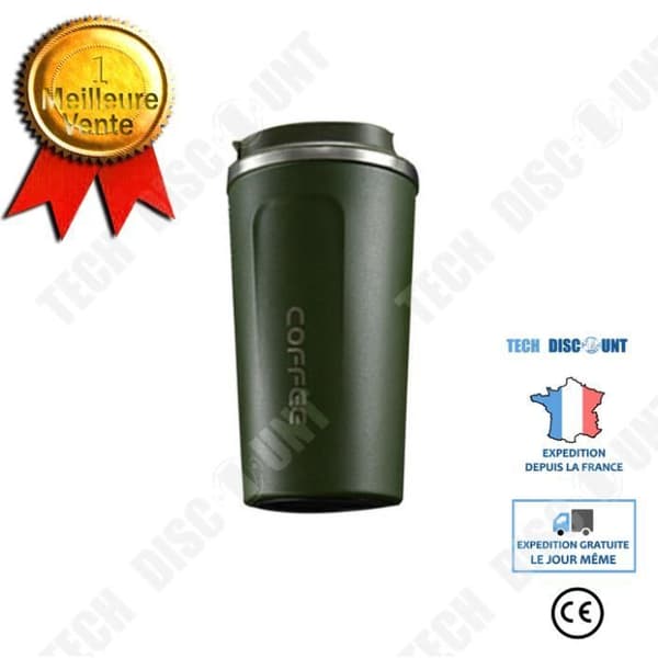 TD® Kaffekopp vattenkopp 304 kaffekopp i rostfritt stål vakuum kontorsmugg utomhus fritid armé bil mugg t