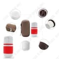 Miniatyrbild 3 av 4: TD® Cup kaffe te resekontor bil keramik resebärbar 2 i 1 kreativ presentprodukt vit röd liten elegant