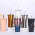 Miniatyrbild 4 av 4: TD®-mugg i rostfritt stål Halm Bärbar utomhusvattenkopp Kaffemugg Presentmugg Kontor Hemvattenkopp med hink
