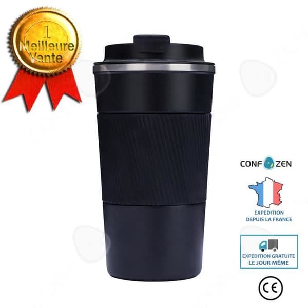 CONFO® Kaffemugg, isolerad kolv, kylmugg, rostfritt stål, bärbar, praktisk, kreativ, halkfri för bil, Fars dag
