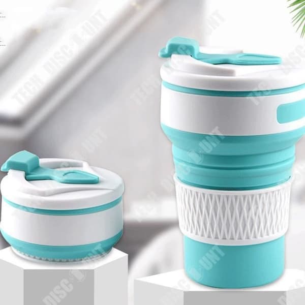 TD® silikonvattenkopp utomhus infällbar hopfällbar kaffekopp Bärbar medföljande kopp Hög temperaturbeständighet