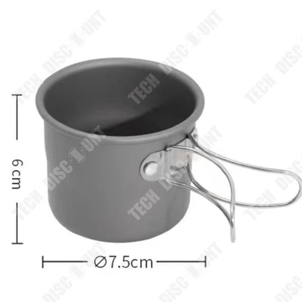 TD® Bärbar utomhusvattenkopp Bergsbestigning Aluminiumlegering ReseBBQ Öl Kaffemugg Tekopp Camp Tillbehör