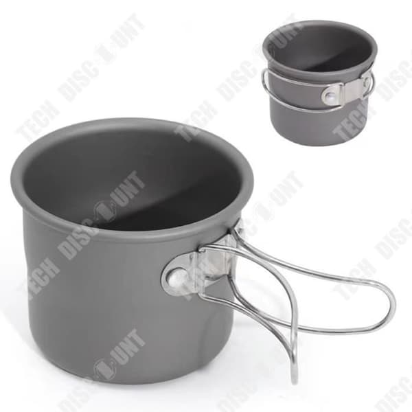 TD® Bärbar utomhusvattenkopp Bergsbestigning Aluminiumlegering ReseBBQ Öl Kaffemugg Tekopp Camp Tillbehör