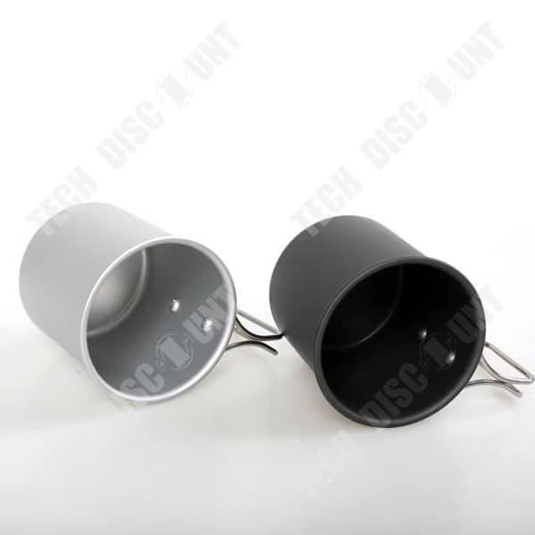TD® Utomhuscamping Vikbar vattenkopp Bärbar Ultralätt Campingkopp i aluminiumlegering Kaffemugg Tekopp Mugg
