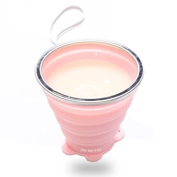 TD® Vattenkopp Bärbar Rese Silikon Vikbar Snack Cup Utomhussport Munvatten Borstkopp med infällbart lock