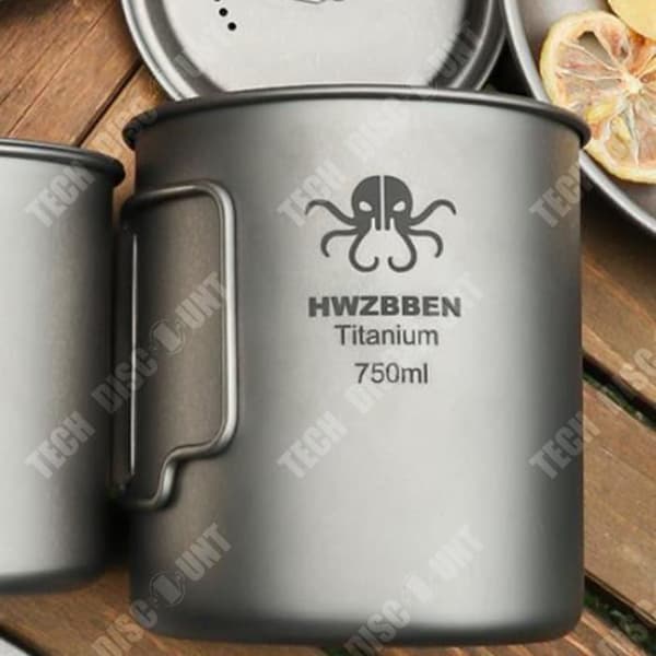 TD® Pure Titanium Outdoor Water Cup Camping Picnic Portable Mountaineering Cup Camping Sports Cup Varumärke Drinking Cup 420ml