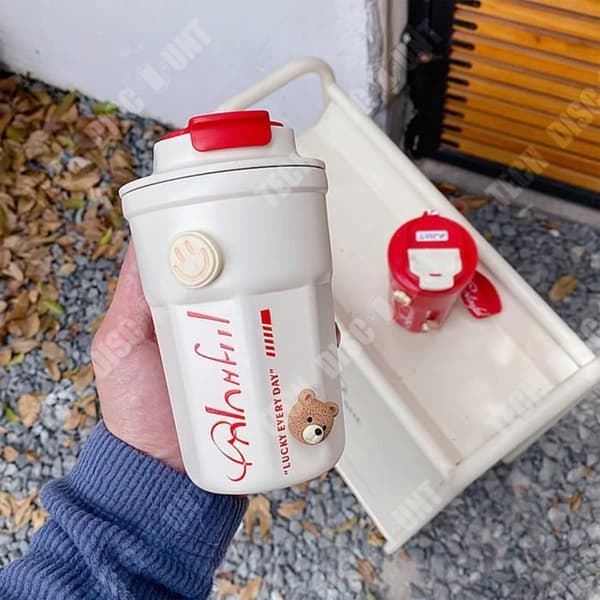 TD® 316 termosmugg i rostfritt stål kaffe medföljande mugg prisvärd vattenkopp bärbar present vattenkopp