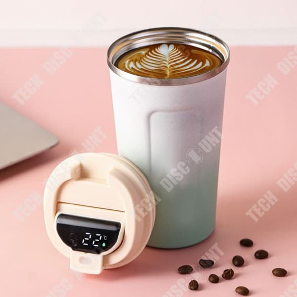 TD® kaffemugg 510ML 304 rostfritt stål frostad kaffemugg Termisk termisk mugg Varm och kall resemugg