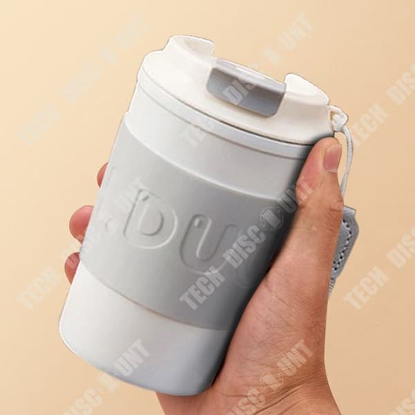 TD® kaffemugg 400 ml Bärbar termokopp med lock Resemugg Återanvändbar läcksäker kaffe- och tekopp