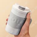 Miniatyrbild 3 av 4: TD® kaffemugg 400 ml Bärbar termokopp med lock Resemugg Återanvändbar läcksäker kaffe- och tekopp