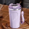 Miniatyrbild 4 av 4: TD® kaffemugg 510ml 304 rostfritt stål smart isolerad kopp med bärrem Bärbar bilkopp